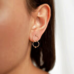 Birleşik Halkalı Vidalı Küpe