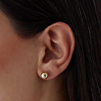 XXlarge Düz Top Küpe