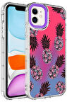 Apple iPhone 11 Kılıf Kamera Çıkıntılı Renkli Desenli Silikon