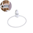 CT-STONES® Oval Yuvarlak Halka Havluluk Dekoratif El Havlusu Tutacağı Askısı