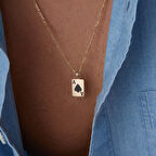 Maça As Erkek Kolye