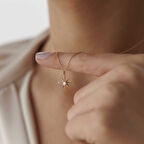 Tek Taşlı Kutup Yıldızı Kolye