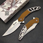 Columbia Yeni Tasarım Kamp ve Avcı Çakısı Kahve