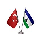 Lesotho İkili Masa Bayrağı