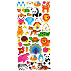 Sticker Kabartmalı Stiker Defter, Planlayıcı Etiket (HL88-034) - 17X9 cm - Renkli Hayvanlar