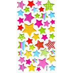 Sticker Kabartmalı Stiker Defter, Planlayıcı Etiket (lbu-024) - 17X9 cm - Renkli Yıldızlar