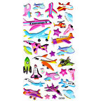 Sticker Kabartmalı Stiker Defter, Planlayıcı Etiket (lbu-004) - 17X9 cm - Uçak Roket Helikopter