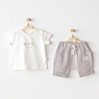 Andywawa AC25847 Happy Animals 2'Li Bebek Takım Grey