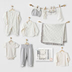 Andywawa AC26251 Baby Bow Bliss 10'lu Hastane Çıkışı Ekru