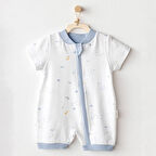 Andywawa AC25605 Ocean İs My Happy Place Bebek Tulum White