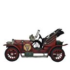 Dekoratif Nostaljik Metal Vintage Rustik Klasik Araba Kızmızı