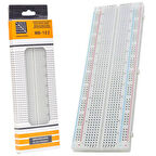 Ayt Breadboard 830 Pin Hücre Mb102 Devre Test Güç Kaynağı Modülü Arduino Büyük Boy Delikli Bread Board Proto
