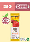 Mixmey Bee Propolisli Çilek Meyve Bar | Bağışıklık Ve Çilek Lezzeti - 25gr X 12 Adet