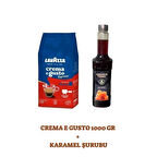 Lavazza Crema E Gusto 1000g + Grandeterra Karamel Şurubu 750 ml