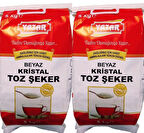 Yazar Kristal Toz Şeker(Kraft Ambalaj) 5 Kg x 2 Paket