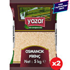 Yazar Osmancık Pirinç 5 Kg x 2 Paket.