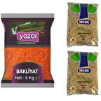 Yazar Kırmızı Mercimek 5 Kg. + Yeşil Mercimek 5 Kg.