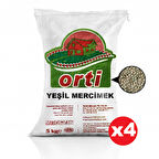 Orti Yeşil Mercimek 5 Kg. x 4 Adet