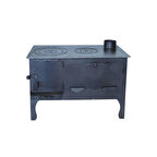 ŞEHZADE CAMSIZ ALTAŞ  Kuzine SOBA 4 MM ÇOK AMAÇLI BAHÇE TİPİ KUZİNE SOBA ÖZEL EL YAPIMI SOBA