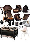 Ekonomi Paket 10 In 1 940 Travel Sistem Bebek Arabası 560 Oyun Parkı Yatak Beşik Ve Mama Sandalyesi