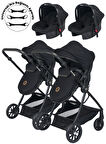 Baby Home 1010 Ayrılıp Birleşebilen Travel Sistem İkiz Bebek Arabası