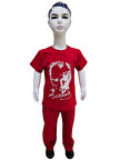 Atatürk Baskılı Kırmızı Tişört Pantolon Takım