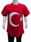 Ay Yıldız Baskılı Türk Bayraklı Tişört