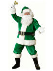 Yeşil Noel Baba Kostümü Yetişkin