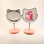 MORDİNO Kedi Çerçeveli 9x14 cm Mini Masa Aynası