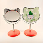 MORDİNO Kedi Çerçeveli 9x14 cm Mini Masa Aynası