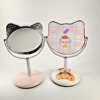 MORDİNO Kedi Çerçeveli 9x14 cm Mini Masa Aynası