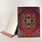 MORDİNO Cilt Kapaklı 15x21 cm Orta Boy Masa Aynası 