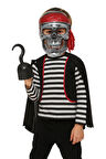 Halloween Cadılar Bayramı Maske Kuru Kafa Korsan Bandanalı Korku Maskesi