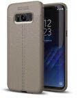 Samsung Galaxy S8 Uyumlu Kılıf Niss Silikon Kapak Gri