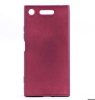 Sony Xperia XZ1 Uyumlu Kılıf Premier Silikon Kapak Mürdüm