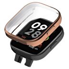 Xiaomi Redmi Watch 3 Uyumlu 360 Derece Korumalı Kasa ve Ekran Koruyucu Watch Gard 30 Rose Gold