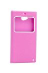 Casper Via A1 Uyumlu Kılıf Dolce Kapaklı Kılıf Pembe Açık