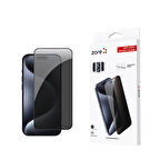 Apple iPhone 15 Pro Uyumlu Anti-Dust Privacy Temperli Ekran Koruyucu