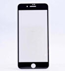 Apple iPhone 7 Plus Uyumlu Kenarları Kırılmaya Dayanıklı Cam Ekran Koruyucu Siyah