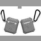 Apple Airpods Uyumlu Kılıf Airbag 02 Silikon Gri