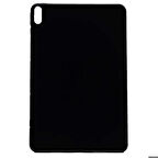 Huawei MatePad Pro 10.8 Uyumlu Tablet Kılıfı Şeffaf Süper Silikon Kapak Siyah