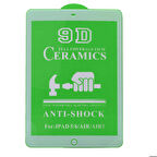 Apple iPad 9.7 2017 (5.Nesil) Uyumlu Tablet Seramik Ekran Koruyucu Beyaz