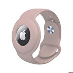 Airtag Anahtarlık Kordon Pembe Açık