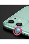 Apple iPhone 12 Uyumlu CL-01 Kamera Lens Koruyucu Kırmızı