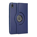 Apple iPad Mini 2021 (6.Nesil) Uyumlu Tablet Kılıfı 360 Dönebilen Standlı Kılıf Lacivert