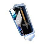 Apple iPhone 12 Pro Max Uyumlu Hayalet Ekran Koruyucu Süper Fast Anti-Dust Privacy Toz Önleyici Temperli Ekran Filmi