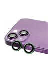 Apple iPhone 14 Uyumlu CL-07 Kamera Lens Koruyucu Koyu Yeşil