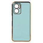 Xiaomi Redmi Note 11E Uyumlu Kılıf Bark Kapak Mavi Açık