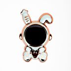 Space Kalpli Astronot Figürlü Cep Telefonu Standı Yeşil