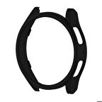 Samsung Galaxy Watch 6 44 Mm Uyumlu Sert PC Kasa Koruyucu Watch Gard 16 Siyah